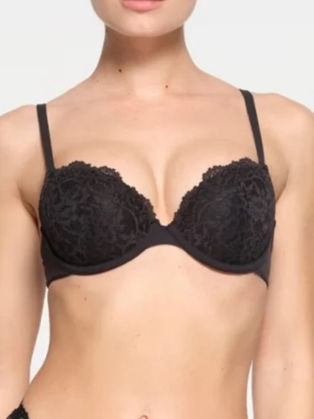 Skims Fits Everybody Lace Push-up Demi Bra 36A NWT